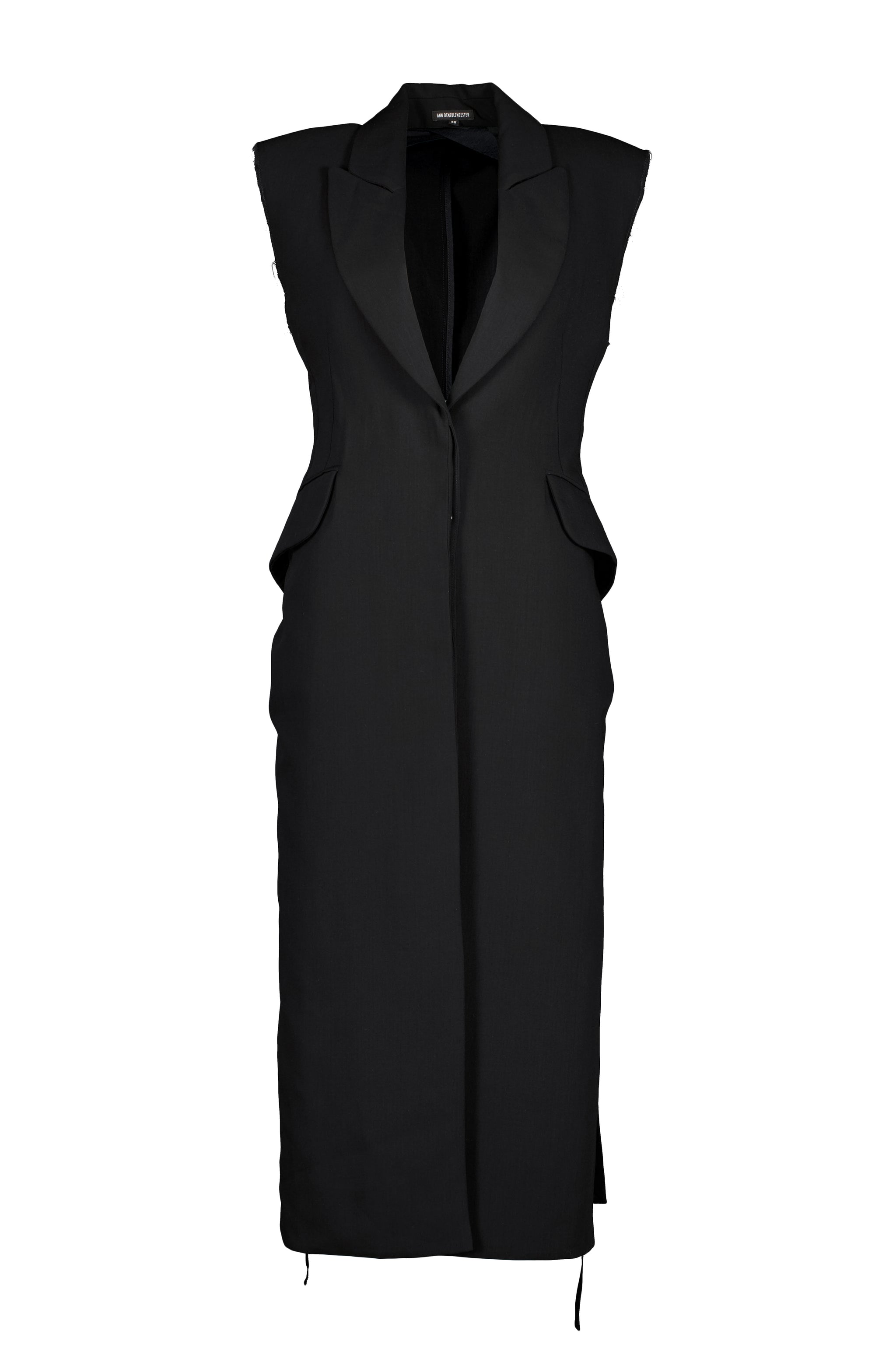 最終 ANN DEMEULEMEESTER ロングジレベスト Ann DEMEULEMEESTER アンドゥムルメステール ANN 22AW ウール