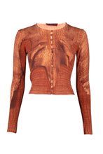 Load image into Gallery viewer, FW00 TROMPE L'OEIL CROCODILE CARDIGAN
