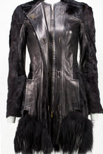 Load image into Gallery viewer, TOM FORD FW04 LEATHER AND FUR COAT
