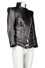 Load image into Gallery viewer, CHRISTOPHE DECARNIN FW09 WIDE SHOULDER LEATHER JACKET
