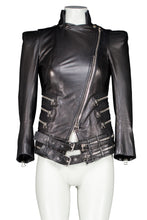 Load image into Gallery viewer, CHRISTOPHE DECARNIN FW09 WIDE SHOULDER LEATHER JACKET
