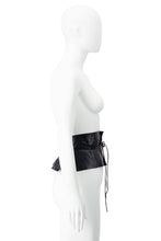 Load image into Gallery viewer, SS02 "CIRCLES" LEATHER OBI BELT
