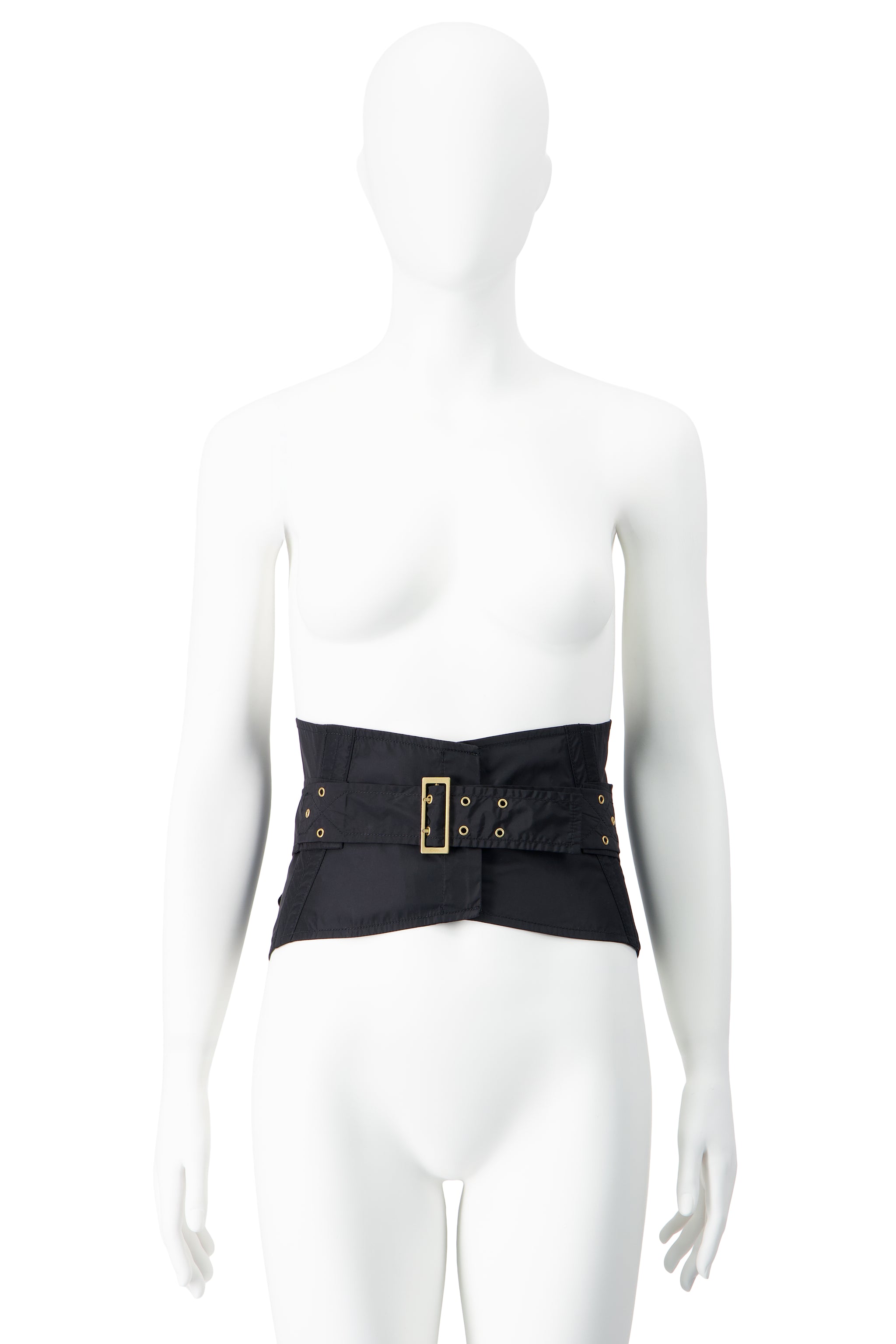 Tom Ford Black Corset Waist Belt Size 42 NWT | Made in Italy | Runway Luxury TOM FORD FW03 MEDICAL CORSET – BURIED DEEP main image 2