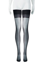 Load image into Gallery viewer, FW06 "NIGHTFALL" THIGH HIGH STOCKINGS - BLACK
