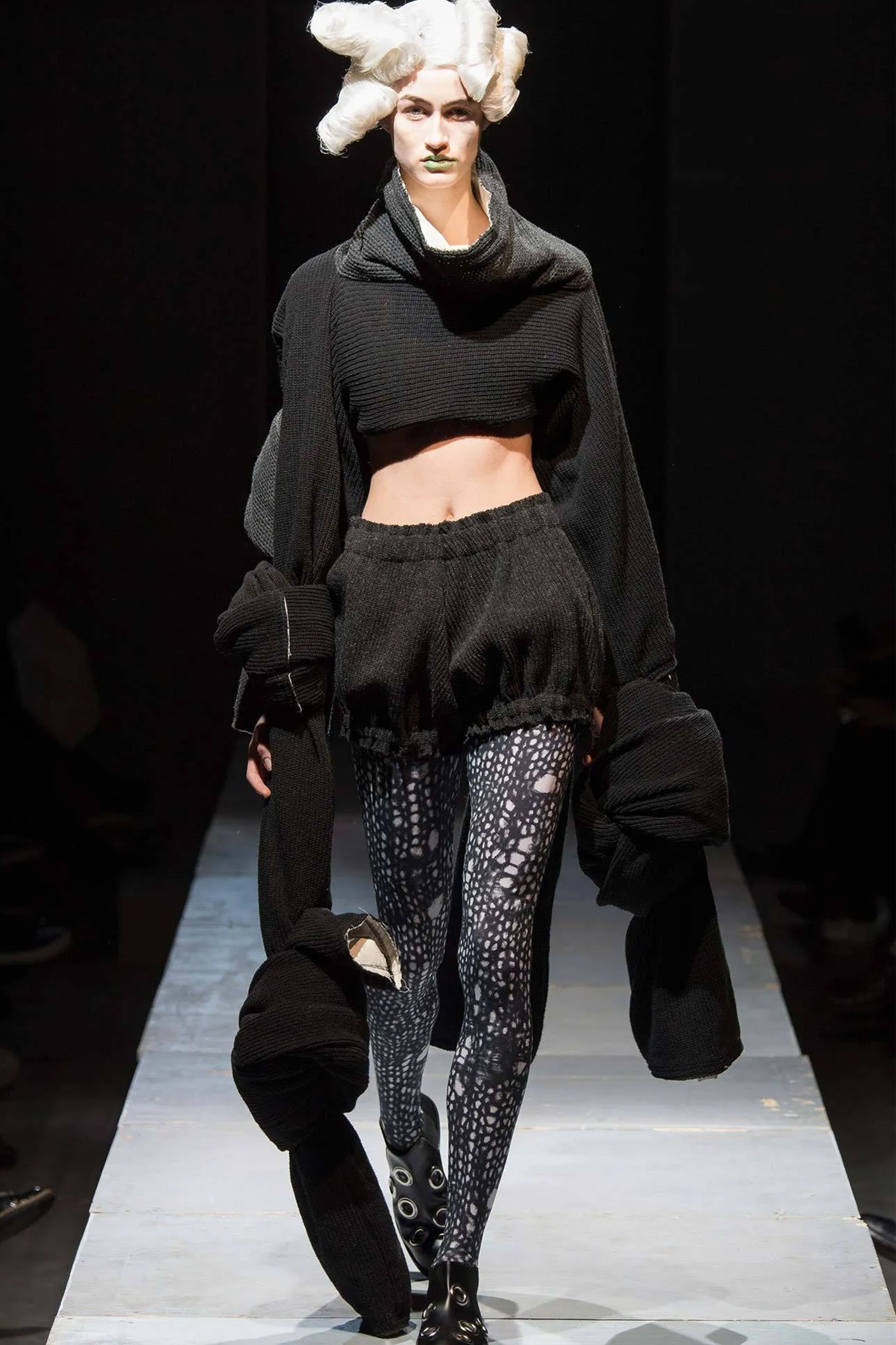 Commedes garcons × Drumohr Cotton Knit COMME DES GARÇONS HOMME F/W 2007 INSIDE-OUT WAFFLE KNIT