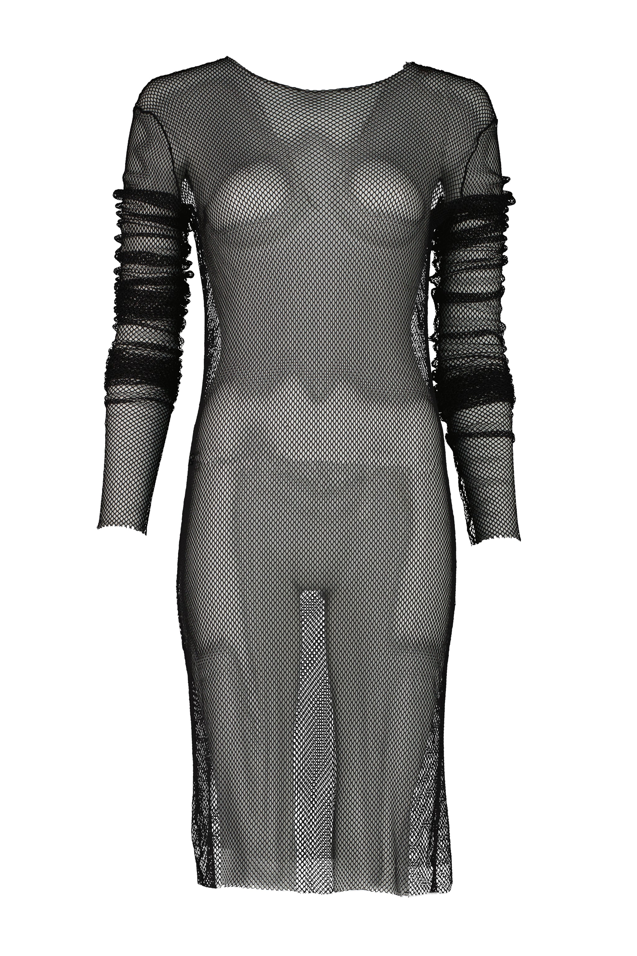 2017 FISHNET DRESS WITH XL SLEEVES – BURIED DEEP
