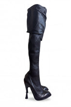 Load image into Gallery viewer, FW09 "HORN OF PLENTY" THIGH HIGH BOOTS S.38

