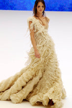 Load image into Gallery viewer, ALEXANDER MCQUEEN SS03 &quot;IRERE&quot; SHREDDED OYSTER TOP
