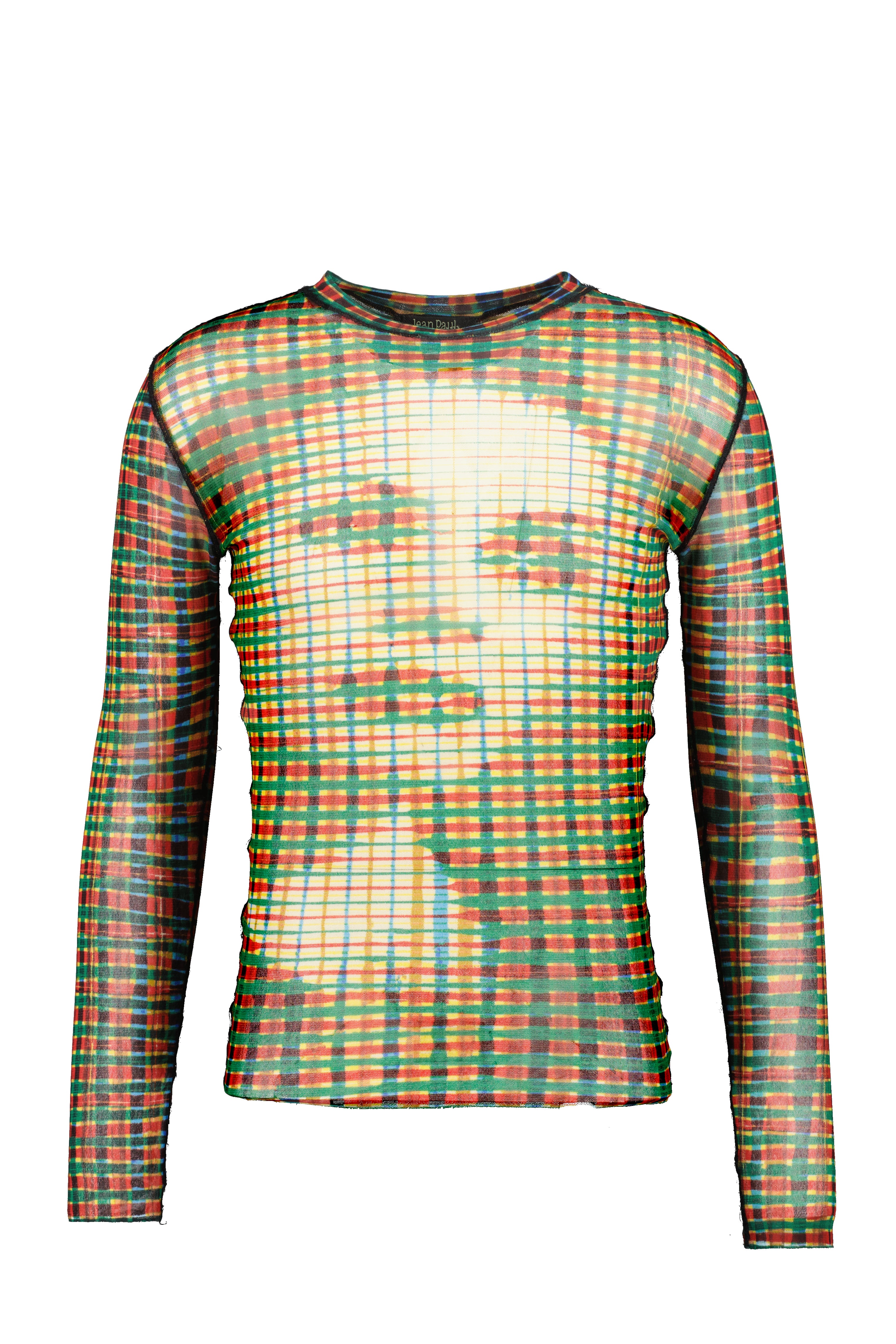 JEAN PAUL GAULTIER HOMME ORIGINAL 00'S GRAPHIC MESH TOP