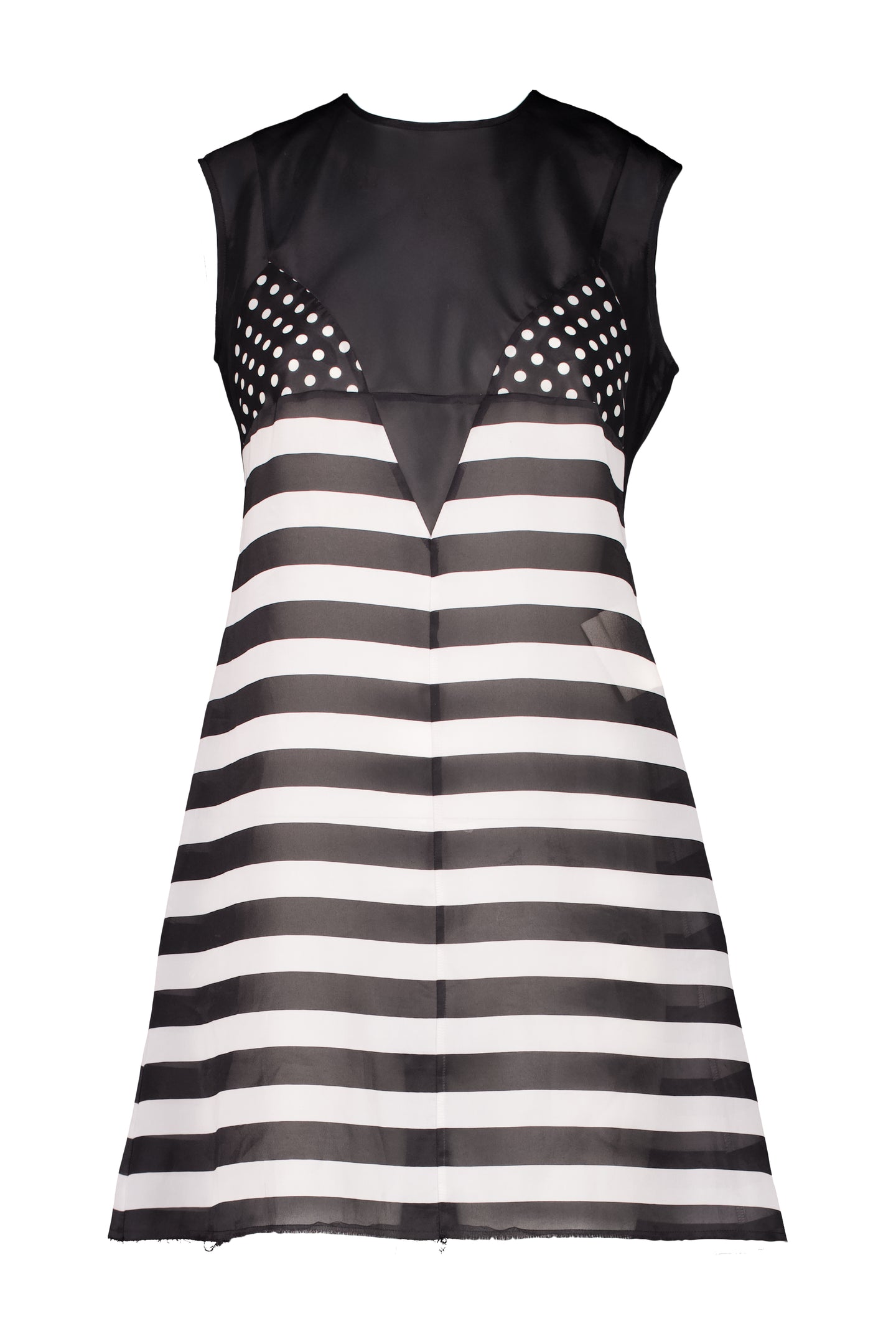 JUNYA WATANABE SS04 POLKA + STRIP DRESS