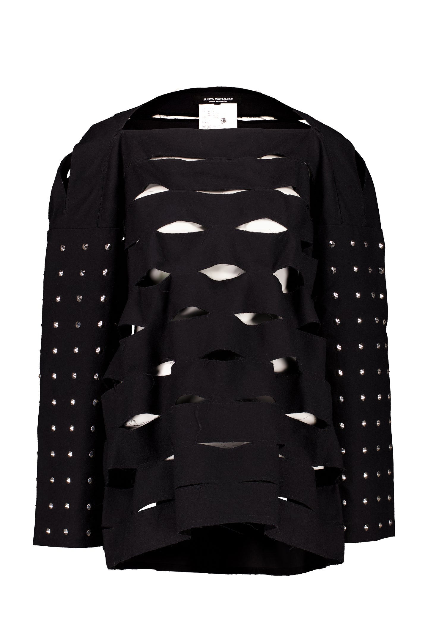 JUNYA WATANABE FW15 SHREDDED AND STUDDED TOP