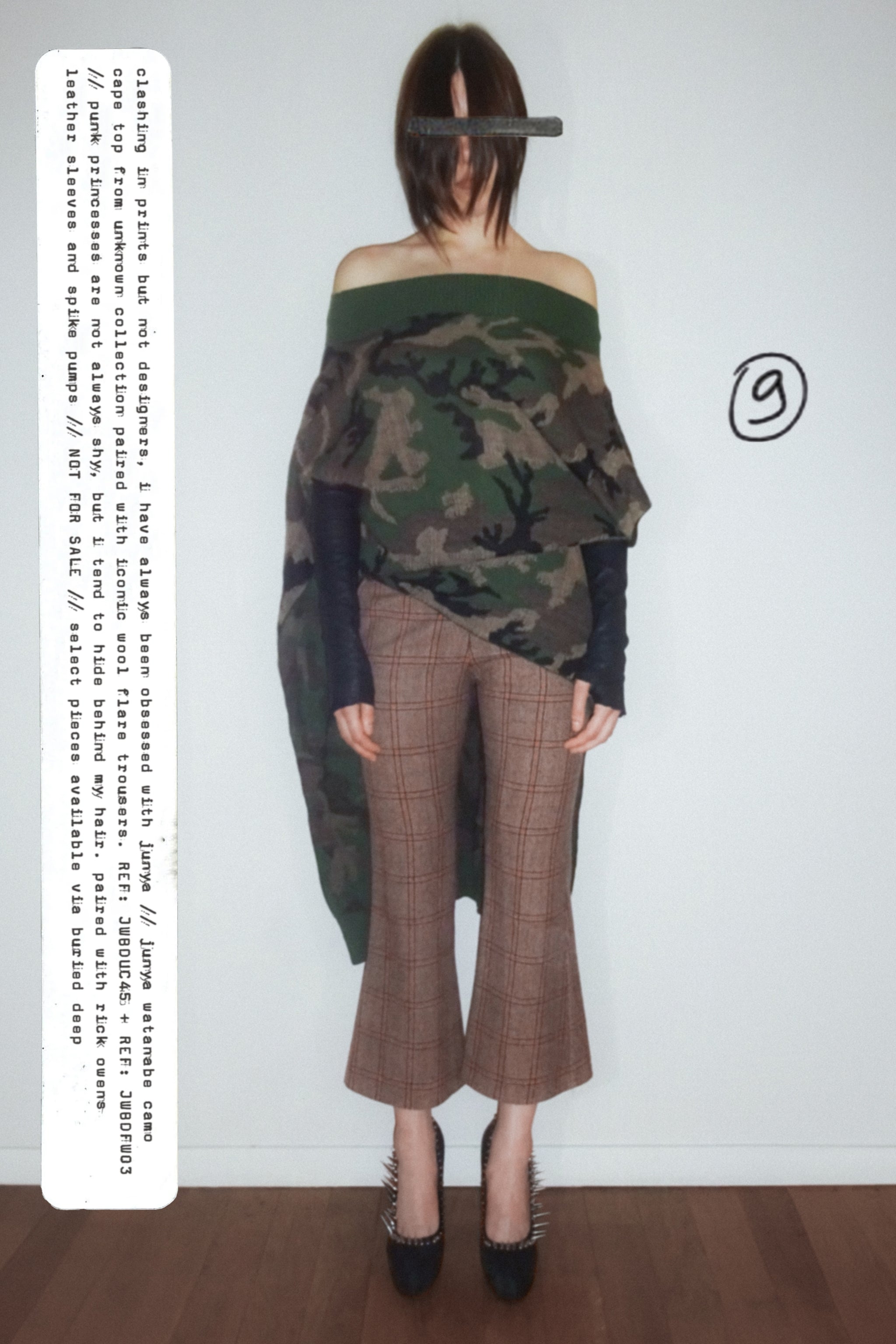 JUNYA WATANABE KNITTED CAMO CAPE DRESS – BURIED DEEP