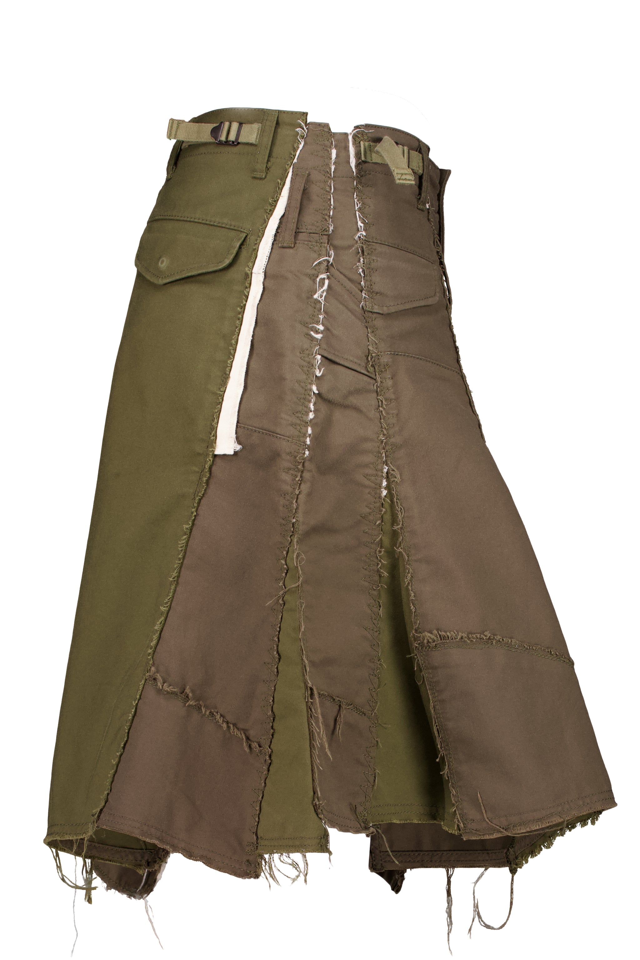 JUNYA WATANABE FW06 DECONSTRUCTED MILITARY PATCHWORK SKIRT