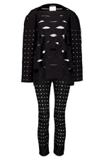 Load image into Gallery viewer, JUNYA WATANABE FW15 SHREDDED AND STUDDED TOP

