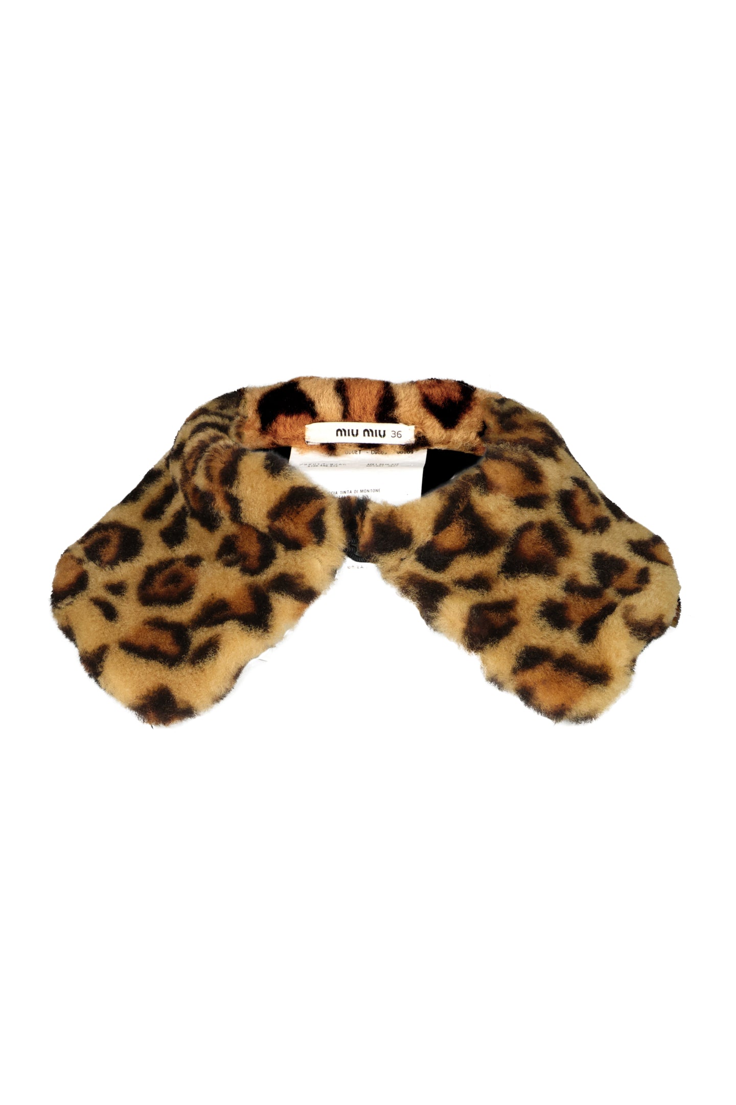 MIU MIU FW10 CHEETAH FUR COLLAR