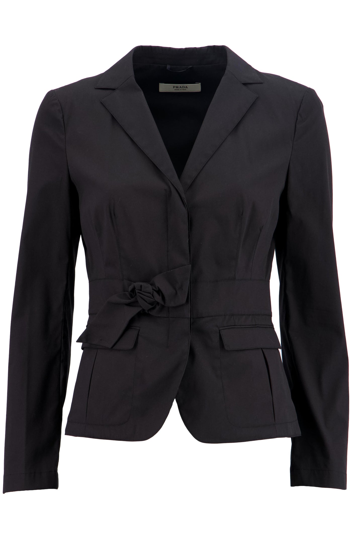 PRADA 2006 PLEATED BOW BLAZER