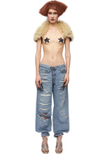 Load image into Gallery viewer, D&amp;G SS03 SHREADED BAGGY DENIM
