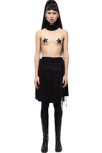 Load image into Gallery viewer, ANN DEMEULEMEESTER FW02 FRINGE PLEATED SKIRT
