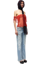 Load image into Gallery viewer, ANNA MOLINARI COUTURE RED LACE TOP
