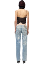 Load image into Gallery viewer, DOLCE&amp;GABBANA LIGHT WASH LOW-RISE DISTRESSED DENIM
