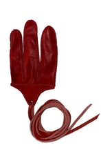 Load image into Gallery viewer, PAIR X BD RED THREE FINGER STRAP GLOVE
