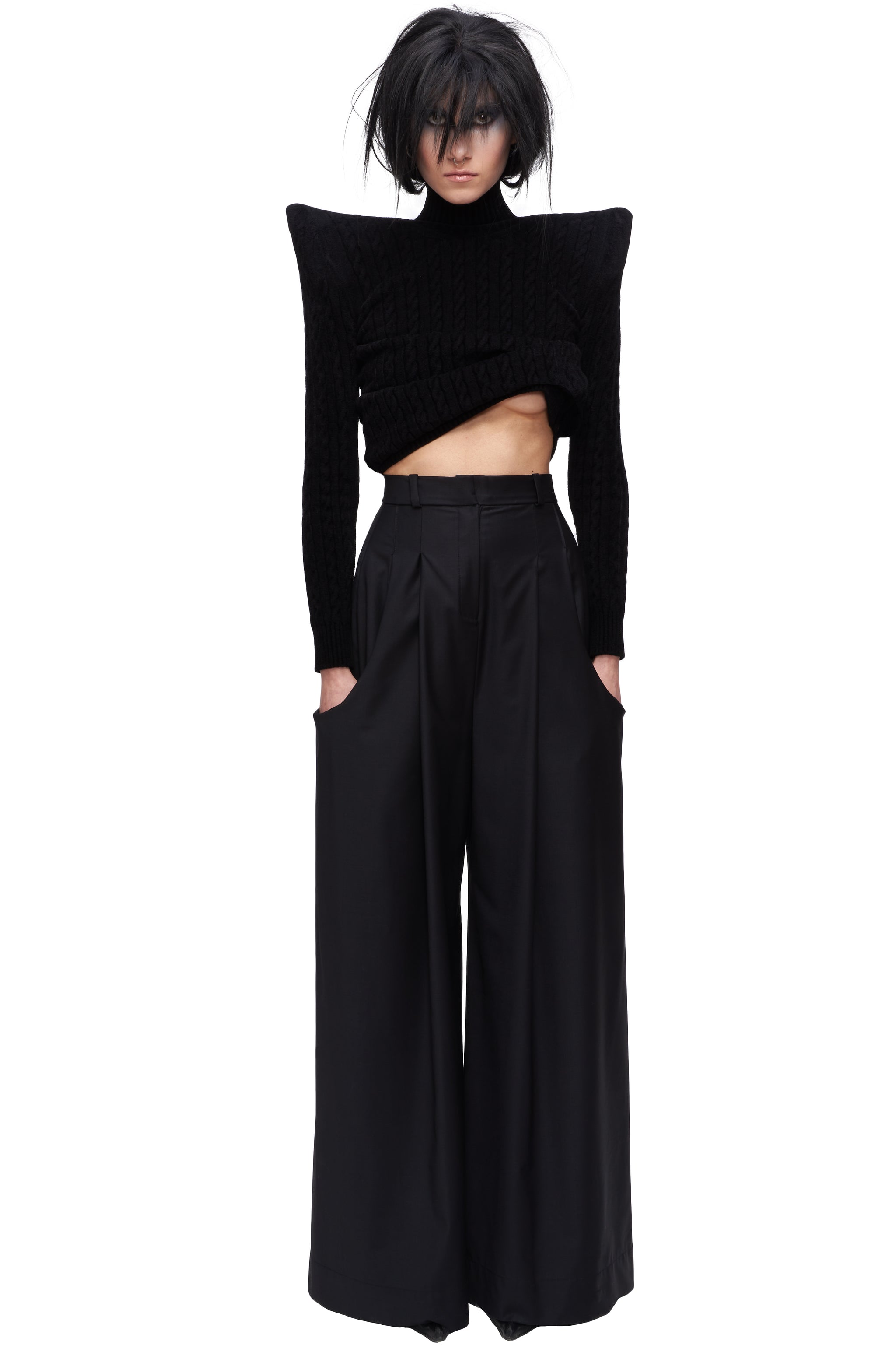 BALENCIAGA FW20 LOOK 75 PAGODA SWEATER – BURIED DEEP ARCHIVE