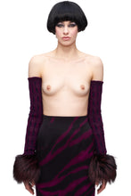 Load image into Gallery viewer, CHRISTIAN DIOR KNIT + FUR SLEEVES
