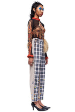 Load image into Gallery viewer, COMME DES GARÇONS HOMME PLUS PLAID AND FLORAL TROUSERS SS02
