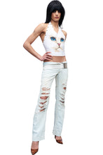 Load image into Gallery viewer, DOLCE&amp;GABBANA WIDE LEG DISTRESSED DENIM
