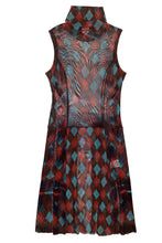 Load image into Gallery viewer, JEAN PAUL GAULTIER ARGYLE NYLON DRESS

