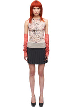 Load image into Gallery viewer, ALEXANDER MCQUEEN SS03 LOOK 14 IRERE SILK TATTOO TOP
